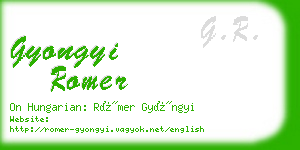 gyongyi romer business card